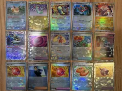 Pokemon TCG Prismatic Evolutions Poke Ball Cards Lot Of 15 - Image 1