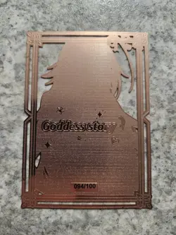 Goddess Story Rias Serialized Metal Card - Image 2