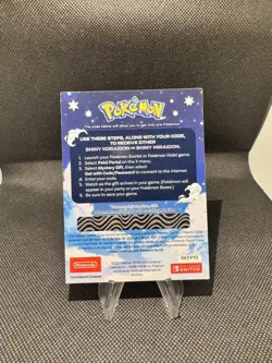 Pokemon-Gamestop Shiny Miraidon Koraidon Code Unused Physical PROMO Card Shipped - Image 1