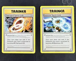 2 charizard blastoise spirit link Climax Holo Full Art Pokemon Card NM ex gx - Image 1