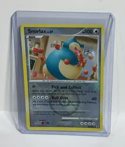 Snorlax 33/111 Rising Rivals Crosshatch Pokemon League Promo Card - Image 1