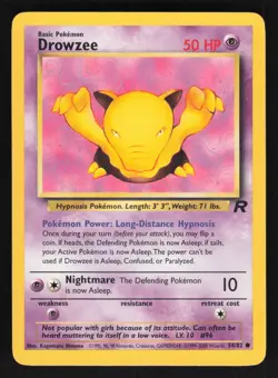 Pokemon Base Set #051/102 Koffing Card TCCCX - Image 1