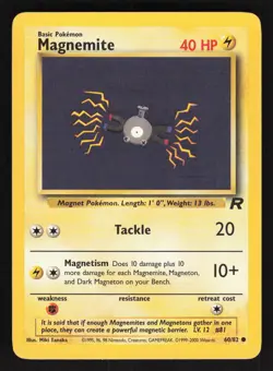 Pokemon Base Set #053/102 Magnemite Card TCCCX - Image 1