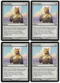 Sun Droplet x4 4x 2003 Mirrodin PLAYSET Colorless Unc Artifact MTG SP - NM AZ2 - Image 1