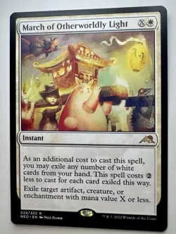 MTG March of Otherworldly Light (28/604) Kamigawa Neon Dynasty LP - Image 1