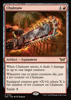 x1 Chainsaw R MTG Duskmourn: House of Horror M/NM, English - Image 1