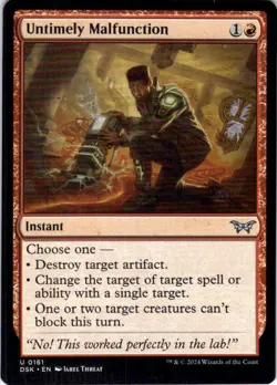 MTG Untimely Malfunction (161) | NM | Duskmourn {DSK} - Image 1
