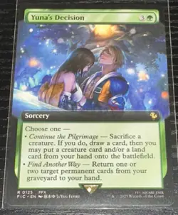 Yuna’s Decision 125 - Magic: Final Fantasy MTG - Extended Art - Rare - NM/M - Image 2