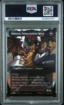2025 MTG FINAL FANTASY SURGE SHINRYU, TRANSCENDENT RIVAL/ZENOS YAE GALVUS PSA 10 - Image 2