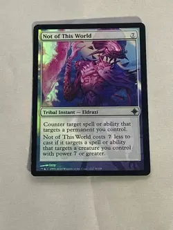 MTG FOIL Not of This World Rise of the Eldrazi Magic the Gathering - Image 1