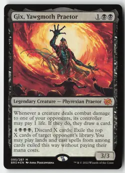 MTG - Gix, Yawgmoth Praetor FOIL M The Brothers' War 95 LP-NM - Image 1