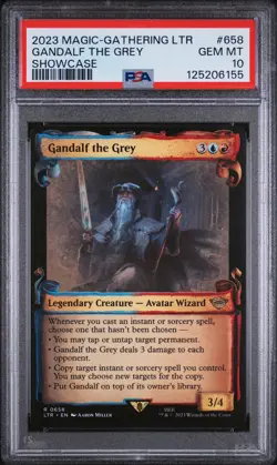 2023 MAGIC: THE GATHERING TALES OF MIDDLE-EARTH SHOWCASE GANDALF THE GREY PSA 10 - Image 1