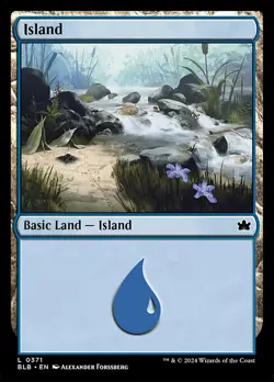 4x Bloomburrow Island Land, MTG Lands, Magic Island, 4 Pack, 371 - Image 1