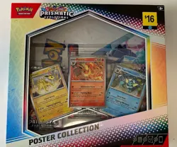 NEW Set of 3 Pokemon Prismatic Evolutions Booster Bundle Surprise Box + Poster￼ - Image 3