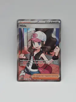 Hilda 164/086 Sv: White Flare Holo Full Art Pokemon TCG - Image 1
