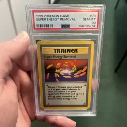 1999 Pokemon PSA 10 Super Energy Removal 79/102 Base Set Unlimited - Image 1