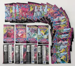Lot (36) Pokemon TCG Sword Shield Fusion Strike Booster Packs Unsearched Sealed - Image 1