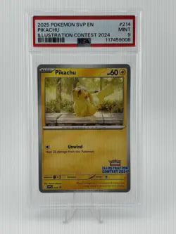 2025 POKEMON SVP EN PROMO ILLUSTRATION CONTEST 2024 Sequential Set PSA 9 - Image 3