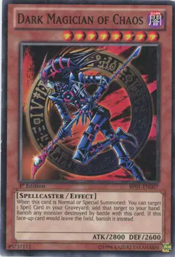 Yugioh Dark Magician Of Chaos BP01-EN007 Starfoil Rare 1st Edition LP - Image 1