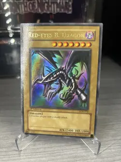 Yu-Gi-Oh! Red-Eyes B. Dragon LOB-070 1st edition GLOSSY -LP - Image 1