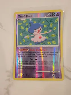 Pokemon TCG Card 2009 Supreme Victors - Mime Jr 115/147 Reverse Holo - LP - Image 1