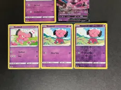 Granbull V+Granbull Rare+Snubbull (x3/1RevHOLO) 5-card mixed Pokemon lot - PWE - Image 5