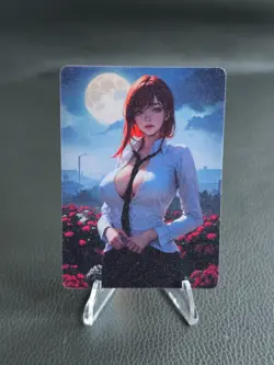 Makima - Chinsaw Man - double-sided card - Sexy Waifu Trading Card/Goddess story - Image 2