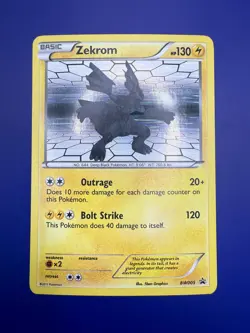 ⚡Zekrom BW005 Black & White Holo Pokemon Card 2011 Promo LP/NM - Image 2