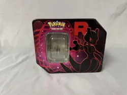Pokemon Team Rocket MewTwo Tin EMPTY NO CARDS - Image 1