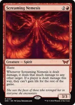 ~ Screaming Nemesis ~ NM Foil ~ Duskmourn: House of Horror ~ MTG ~ - Image 1