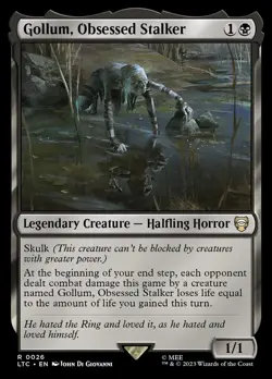 MTG - Gollum, Obsessed Stalker - The Lord of the Rings - X1 - (NM) - - Image 1