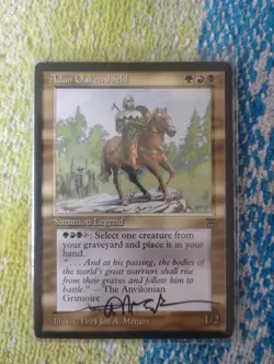 adun oakenshield autographed by jeff a. menges ! legends rare lp - Image 1