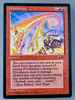 Pyrokinesis Alliances Regular-MTG-Never Played NM-Vintage Magic the Gathering - Image 1