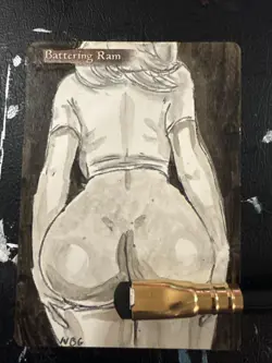 MTG Altered Art Anime Battering Ram - Image 1