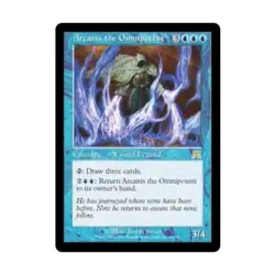 WOTC MtG Onslaught Arcanis the Omnipotent (R) (Foil) EX - Image 1