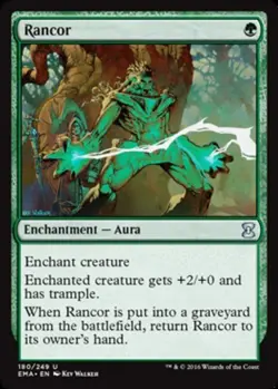 Rancor - Foil Magic mtg Light Play, English Eternal Masters x1 - Image 1