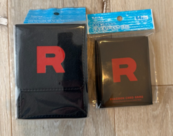 Japanese Pokemon Card Deck Case & Deck Shield Set Glory of Team Rocket 2025 new - Image 1