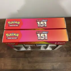 Lot of 2✅ Pokemon Scarlet & Violet 151 5-pack Mini Tins + 4 Promo Cards ✅ Costco - Image 3