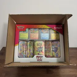 Lot of 2✅ Pokemon Scarlet & Violet 151 5-pack Mini Tins + 4 Promo Cards ✅ Costco - Image 4