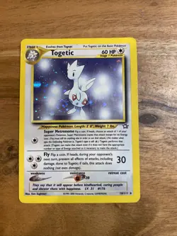 Pokemon TCG Togetic Neo Genesis 16 Holo Unlimited Holo Rare - Image 1