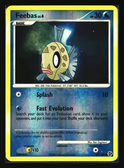 Pokemon FEEBAS 67/106 Reverse Holo (2008 Great Encounters) LP/Light Play - Image 1