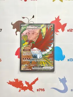 Pokemon TCG Ethan's Ho-Oh EX 209/182 Ultra Rare Full Art Destined Rivals - Image 1