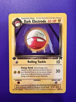 DARK ELECTRODE TEAM ROCKET #34/82 1ST EDITION 2000 POKEMON TCG - Image 1
