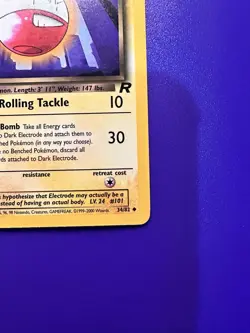 DARK ELECTRODE TEAM ROCKET #34/82 1ST EDITION 2000 POKEMON TCG - Image 4