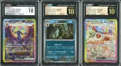Lot (3) Pokemon JPN SV8a Terastal Fest Eevee Umbreon CGC 10 PRISTINE / GEM MINT - Image 1