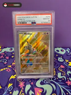 PSA 10 🟣 2024 POKEMON SVP EN-SV BLACK STAR PROMO #075 MIMIKYU - Image 1