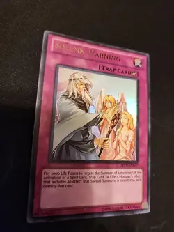 Yugioh Solemn Warning DREV-EN077 Ultra Rare Very Lightly Play Near Mint Unlimite - Image 1