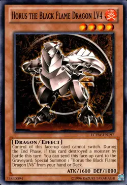 Horus the Black Flame Dragon LV4 - LCYW-EN197 - Unlimited - Common - Image 1