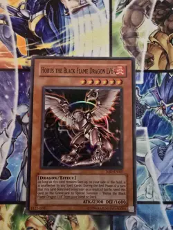 YUGIOH HORUS THE BLACK FLAME DRAGON LV6 SOD-EN007 SUPER MP - Image 1