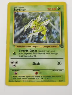 Scyther Jungle #26/64 NON-HOLO HP Rare Pokemon Card WotC - Image 1